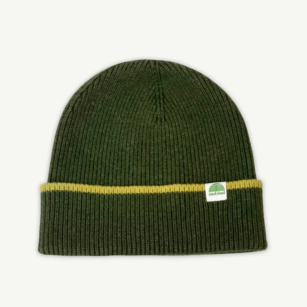rad_dad_organic_cotton_kn_0.webp Banabae Rad Dad Organic Cotton Knit Beanie - Khaki- Hats, Caps And Beanies