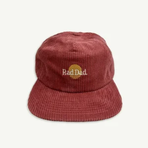 Banabae Rad Dad Pinch Front Cord Cap - Eco Red- Hats, Caps And Beanies