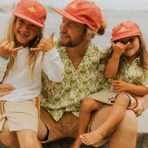 Banabae Rad Dad Pinch Front Cord Cap - Eco Red- Hats, Caps And Beanies