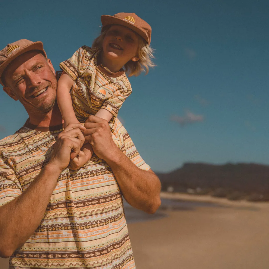 rad_dad_spookies_stripe_h_1.webp Banabae Rad Dad Spookies Stripe Hemp Tee - Adults- Apparel
