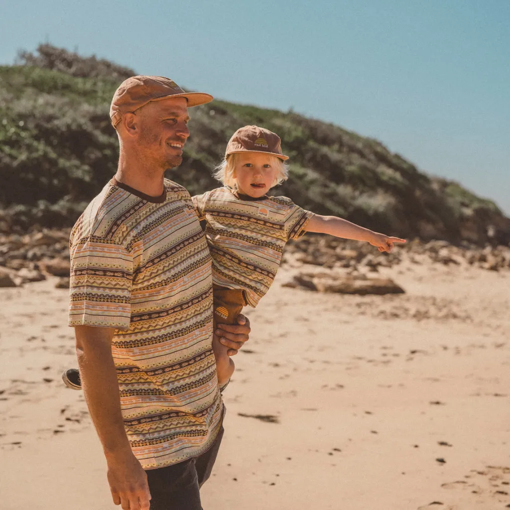 rad_dad_spookies_stripe_h_2.webp Banabae Rad Dad Spookies Stripe Hemp Tee - Adults- Apparel