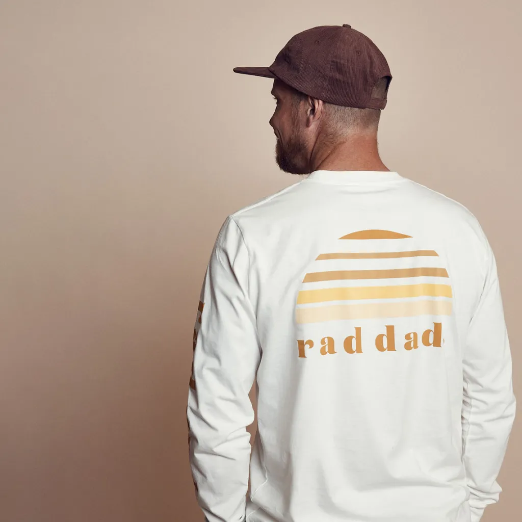 rad_dad_tonal_long_sleeve_1.webp Banabae Rad Dad Tonal Long Sleeve Tee - White- Apparel