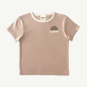 Banabae Rad Kid Mauve Ringer Tee-Kids Apparel