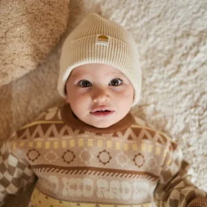 Banabae Rad Kid Organic Cotton Beanie and Sock Bundle - Ecru-Kids Back To Kindy | Socks