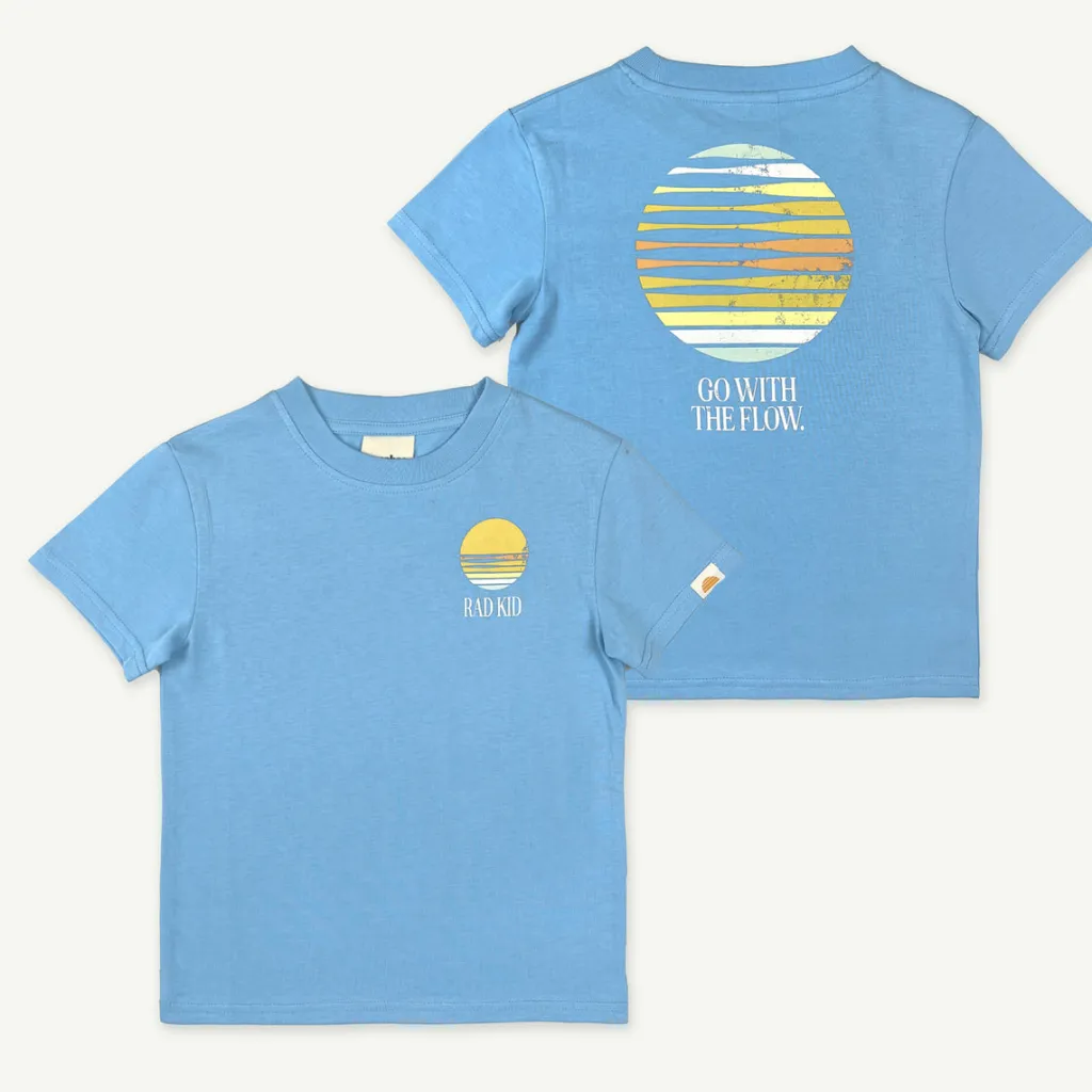 rad_kid_organic_cotton_fl_0.webp Banabae Rad Kid Organic Cotton Flow tee - Blue-Kids Back To Kindy | Apparel