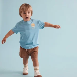 Banabae Rad Kid Organic Cotton Flow tee - Blue-Kids Back To Kindy | Apparel