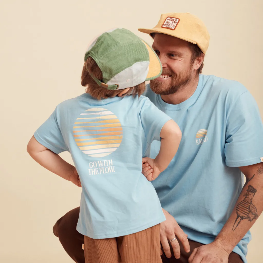 rad_kid_organic_cotton_fl_2.webp Banabae Rad Kid Organic Cotton Flow tee - Blue-Kids Back To Kindy | Apparel
