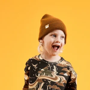 Banabae Rad Kid Organic Knit Beanie - Camel-Kids Hats, Caps And Beanies | Hats