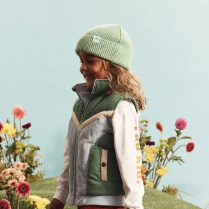 Banabae Rad Kid Organic Knit Beanie - Green Marle-Kids Hats, Caps And Beanies | Hats