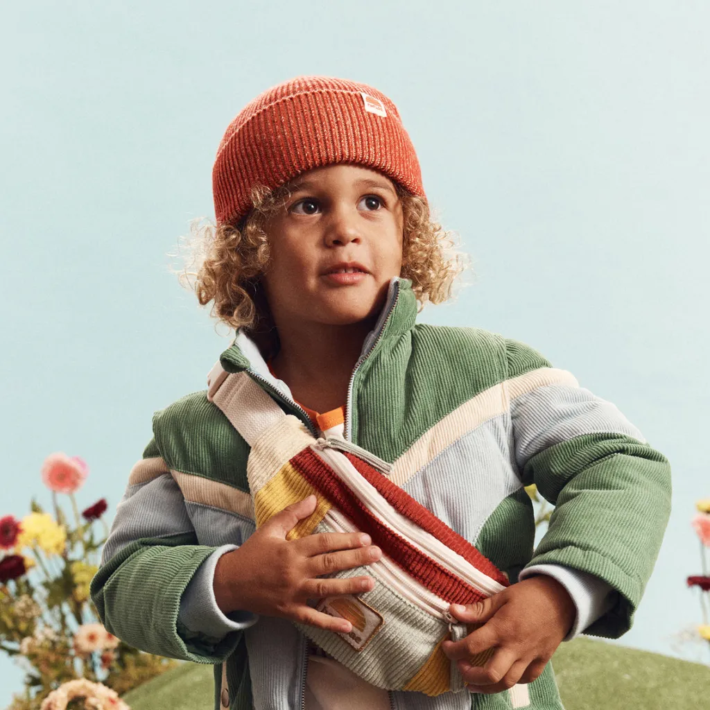 rad_kid_organic_knit_bean_2-1.webp Banabae Rad Kid Organic Knit Beanie - Cherry Marle-Kids Hats, Caps And Beanies | Hats