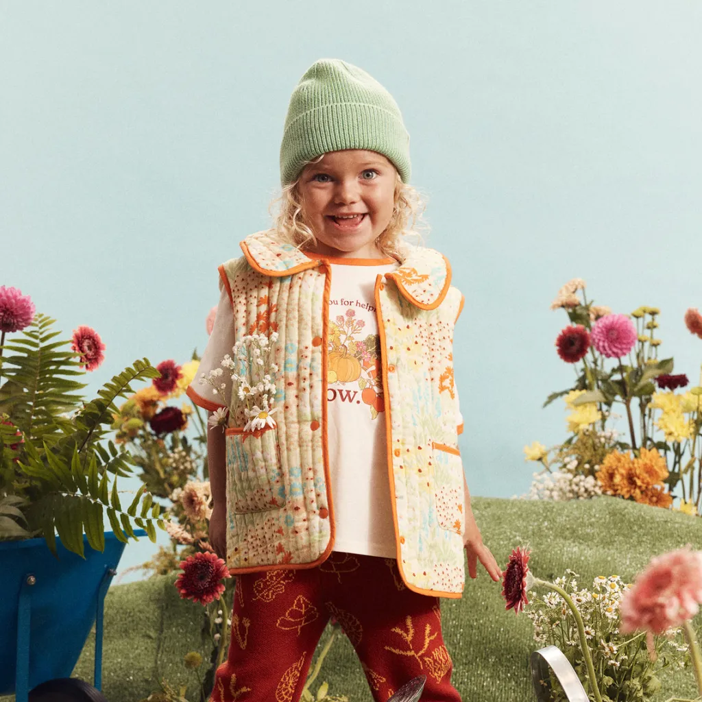rad_kid_organic_knit_bean_2.webp Banabae Rad Kid Organic Knit Beanie - Green Marle-Kids Hats, Caps And Beanies | Hats