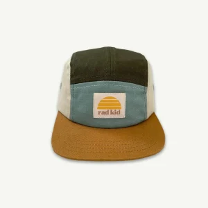 Banabae Rad Kid Spliced 5 Panel Cap - Khaki-Kids Hats, Caps And Beanies | Hats