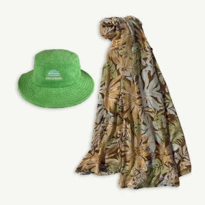 Banabae Rad Mama Cabana Floral Sarong and Bucket Hat Bundle-Women Hats, Caps And Beanies | Apparel