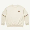 Banabae Rad Mama Heavy Fleece Crew Jumper -Ecru-Women Apparel