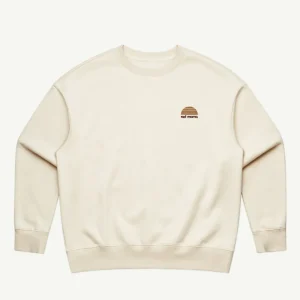 Banabae Rad Mama Heavy Fleece Crew Jumper -Ecru-Women Apparel