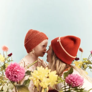 Banabae Rad Mama Organic Knit Beanie - Cherry Red-Women Hats, Caps And Beanies