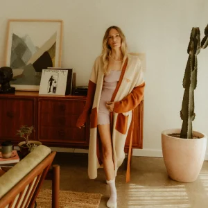 Banabae Rad Mama Slumber Club Organic Cotton Knit Robe-Women Apparel