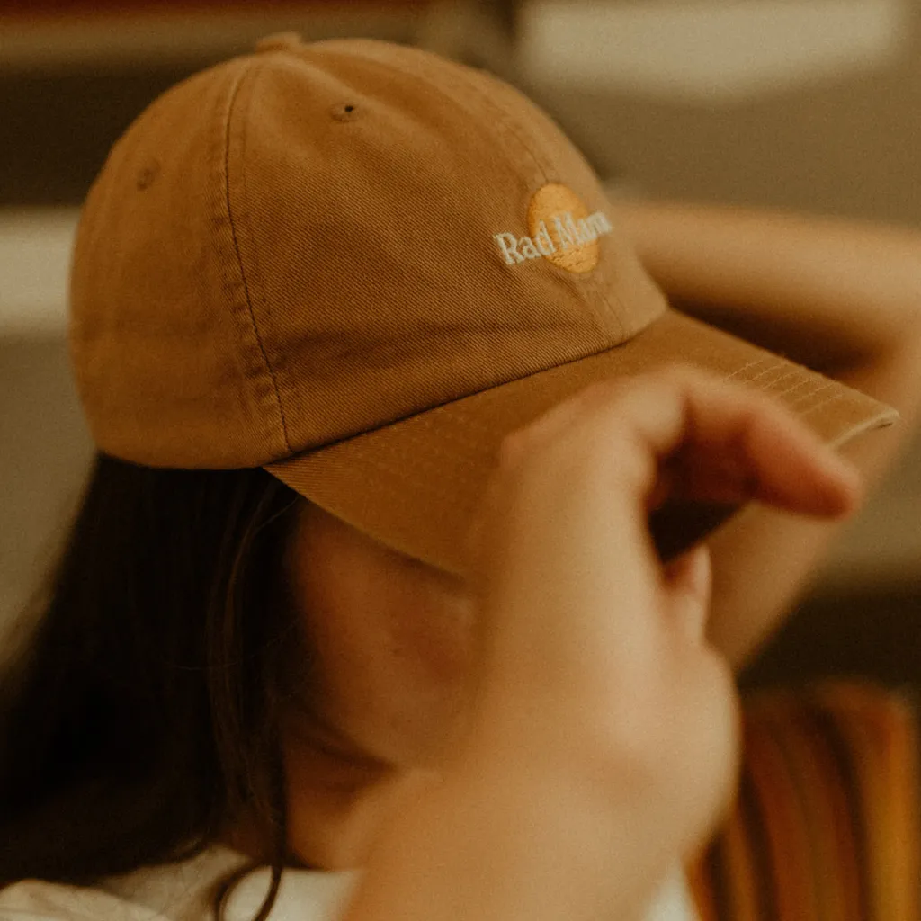 rad_mama_washed_baseball__1.webp Banabae Rad Mama Washed Baseball Cap - Desert Sand-Women Hats, Caps And Beanies