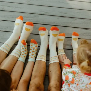 Banabae Rad Nan and Floral Check Ladies Organic Cotton Sock Pack-Women Socks