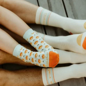 Banabae Rad Nan and Floral Check Ladies Organic Cotton Sock Pack-Women Socks