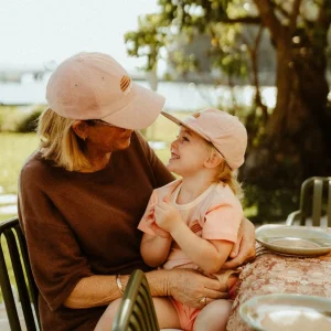 Banabae Rad Nan and Rad Kid Cord Cap Bundle - Mauve-Women Hats, Caps And Beanies
