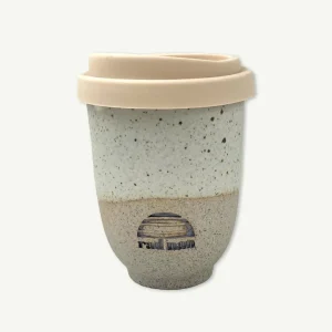 Banabae Rad Nan x Pottery For The Planet Ceramic Travel Mug - Sandy- Ceramics | Kitchen
