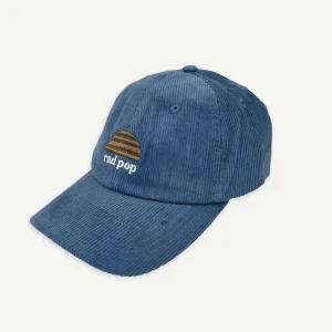 Banabae Rad Pop Cord Cap - Denim Blue- Hats, Caps And Beanies