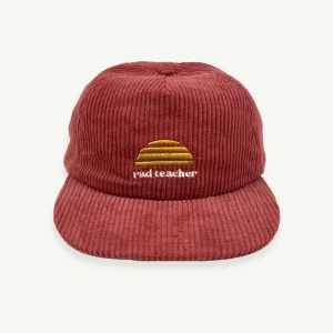 Banabae Rad Teacher Pinch Front Cap - Eco Red-Women Hats, Caps And Beanies | Hats, Caps And Beanies