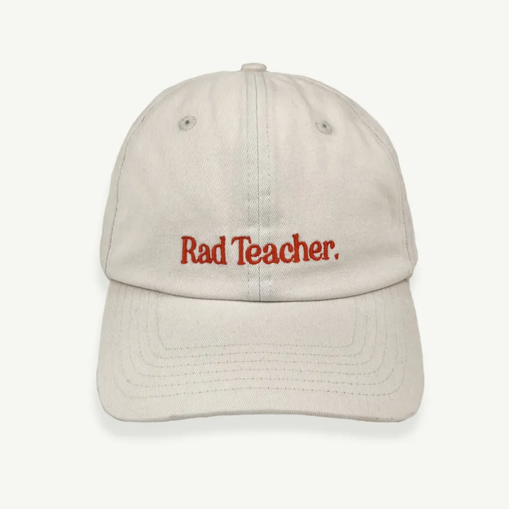 rad_teacher_unstructured__0.webp Banabae Rad Teacher Unstructured Baseball Cap - Ecru-Women Hats, Caps And Beanies | Hats, Caps And Beanies
