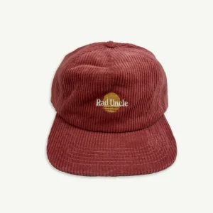 Banabae Rad Uncle Cord Cap - Eco Red- Hats, Caps And Beanies