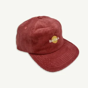 Banabae Rad Uncle Cord Cap - Eco Red- Hats, Caps And Beanies