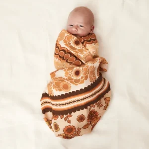 Banabae Retro Rainbow Swaddle Bundle- Baby Shower Bundles