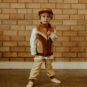 Banabae Retro Spliced Puff Cord Vest-Kids Back To Kindy | Apparel