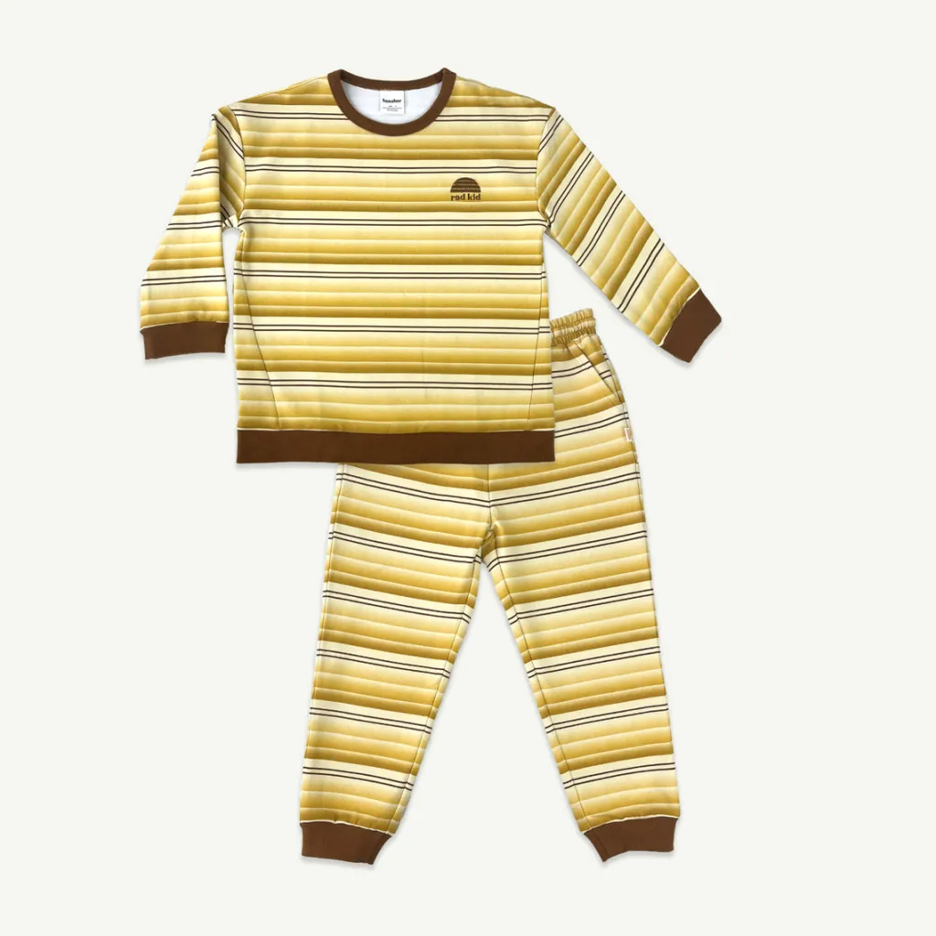 retro_stripe_organic_cott_0.webp Banabae Retro Stripe Organic Cotton Twinset-Kids Back To Kindy | Apparel