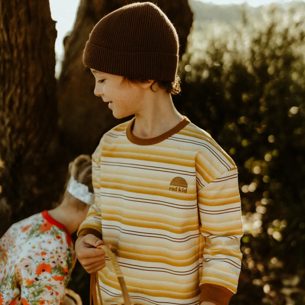 retro_stripe_organic_cott_1.webp Banabae Retro Stripe Organic Cotton Twinset-Kids Back To Kindy | Apparel