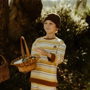 Banabae Retro Stripe Organic Cotton Jumper-Kids Back To Kindy | Apparel