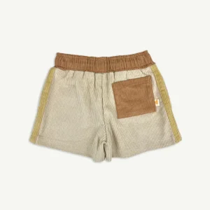 Banabae Side Stripe Cord Shorts - Ecru-Kids The Birthday Collection | Back To Kindy
