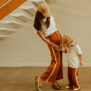 Banabae Side Stripe Organic Cotton Knit Pants - Kids-Kids Apparel | Apparel