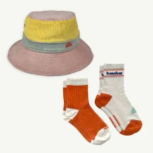 Banabae Spliced Cord Bucket Hat and Sock Bundle - Candy-Kids Back To Kindy