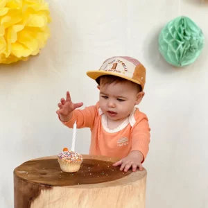 Banabae 1st Birthday Cord Cap - Musk Spliced-Kids The Birthday Collection | Hats, Caps And Beanies