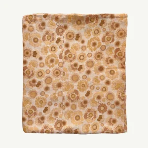 Banabae Stencil Flora Flax Linen Fitted Sheet-Kids Kid's Bedding | Kid's Bedding
