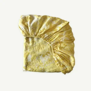 Banabae Sundaze Floral Flax Linen Fitted Sheet-Kids Kid's Bedding | Kid's Bedding