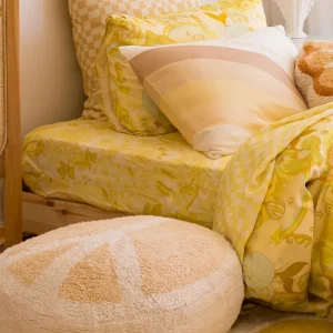 Banabae Sundaze Floral Flax Linen Fitted Sheet-Kids Kid's Bedding | Kid's Bedding