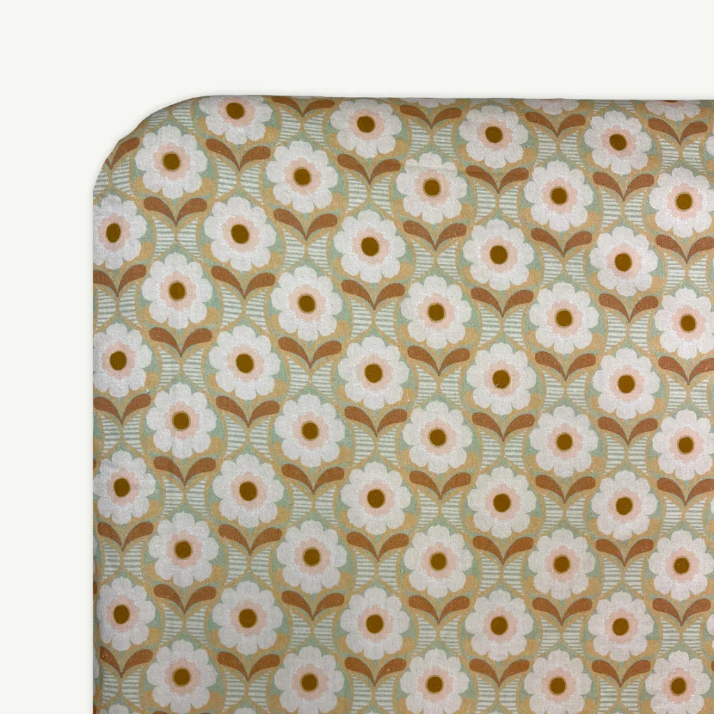 tesselate_hemp__organic_c_2.webp Banabae Tesselate Hemp / Organic Cotton Fitted Cot Sheet- Fitted Cot Sheets | Early Riser