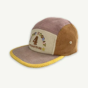 Banabae 4th Birthday Cord Cap - Musk Spliced-Kids The Birthday Collection | Hats, Caps And Beanies