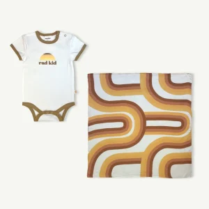 Banabae The Rad Kid Onesie and Swaddle Bundle- Baby Shower Bundles