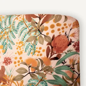 Banabae Wattle Wander Fitted Cot Sheet- Fitted Cot Sheets