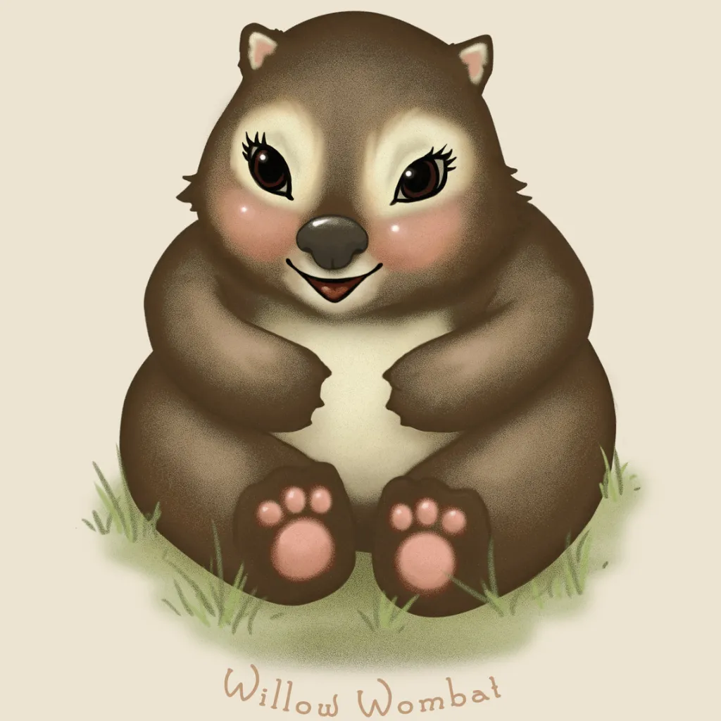 willow_wombat_digital_art_0.webp Banabae Willow Wombat Digital Art Download- Nursery Art